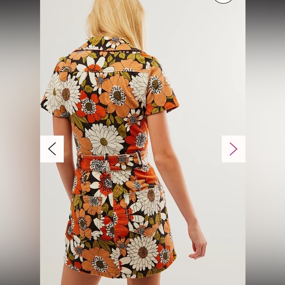 Show Me Your Mumu Outlaw Dress Large Color: Hutton Floral Corduroy NWT - Picture 3 of 6